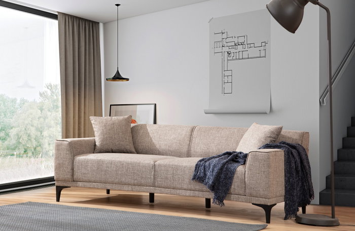 Atelier Del Sofa Petra 3 - Sofá de 3 Plazas Ciervo